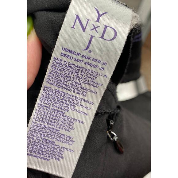 NYDJ Black Semi Formal Jumpsuit Tailored Fit Pockets Sleeveless Womens Size 4 - Picture 8 of 8